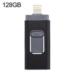 easyflash RQW-01B 3-in-1 USB 2.0 & 8-Pin & Micro-USB 128GB Flash-Laufwerk, RQW-01B Schwarz