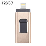 easyflash RQW-01B 3-in-1 USB 2.0 & 8-Pin & Micro-USB 128GB Flash-Laufwerk, RQW-01B Gold