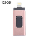easyflash RQW-01B 3-in-1 USB 2.0 & 8-Pin & Micro-USB 128GB Flash-Laufwerk, RQW-01B Roségold