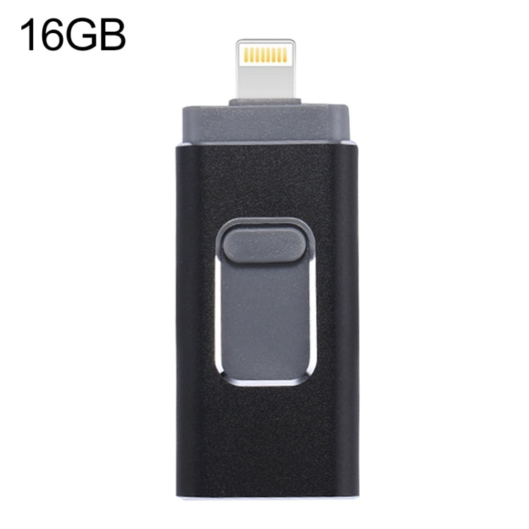 easyflash RQW-01B 3 in 1 USB 2.0 & 8 Pin & Micro USB 16GB Flash-Laufwerk, RQW-01B Schwarz, RQW-01B Gold, RQW-01B Roségold, RQW-01B Silber