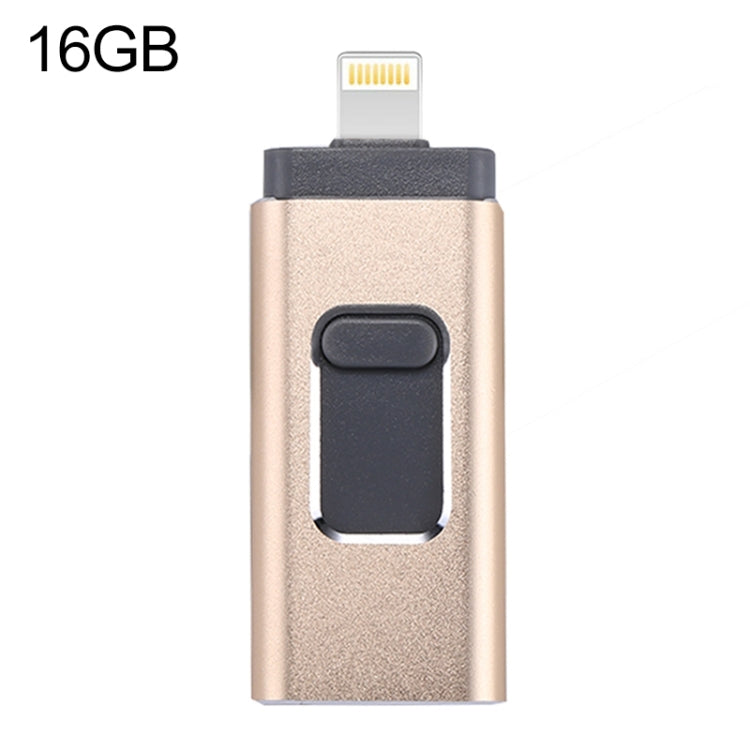 easyflash RQW-01B 3 in 1 USB 2.0 & 8 Pin & Micro USB 16GB Flash-Laufwerk, RQW-01B Schwarz, RQW-01B Gold, RQW-01B Roségold, RQW-01B Silber