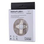 RQW-11S 4-in-1 USB 2.0 & 8-Pin & Micro-USB & USB-C / Typ-C 64GB Flash-Laufwerk, RQW-11S
