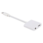 8-Pin-Buchse + 3,5mm Audio-Buchse zu 8-Pin-Stecker Lade- und Hör-Adapter