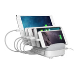 ORICO DUK-5P 40W 5 USB-Anschlüsse Intelligente Ladestation mit Telefon- und Tablet-Halter, EU-Stecker