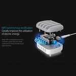 ORICO DUK-5P 40W 5 USB-Anschlüsse Intelligente Ladestation mit Telefon- und Tablet-Halter, EU-Stecker