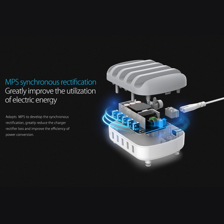 ORICO DUK-5P 40W 5 USB-Anschlüsse Intelligente Ladestation mit Telefon- und Tablet-Halter, EU-Stecker