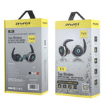 AWEI T1 Sport-Headset IPX4 wasserdichtes kabelloses Bluetooth V4.2 Stereo-Ohrhörer, unterstützt TWS, T1