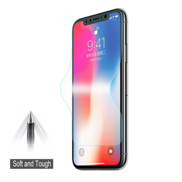 ENKAY Hat-Prince 0,1mm 3D Vollbild-Schutzfolie Explosionsgeschützte Hydrogel-Folie für iPhone XS, TPU+TPE+PET Material, iPhone XS