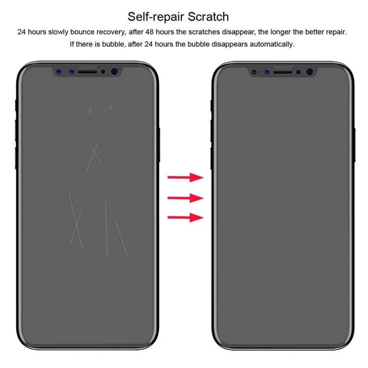 ENKAY Hat-Prince 0,1mm 3D Vollbild-Schutzfolie Explosionsgeschützte Hydrogel-Folie für iPhone XS, TPU+TPE+PET Material, iPhone XS
