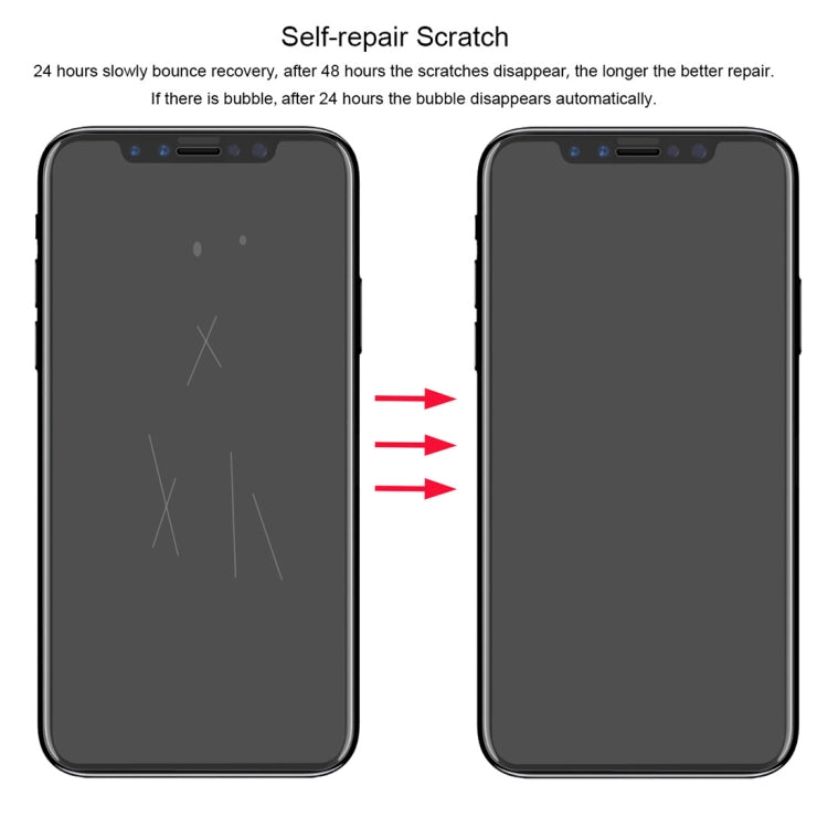 ENKAY Hat-Prince 0,1mm 3D Vollbild-Schutzfolie Explosionsgeschützte Hydrogel-Folie für iPhone XS Max, TPU+TPE+PET Material, iPhone XS Max