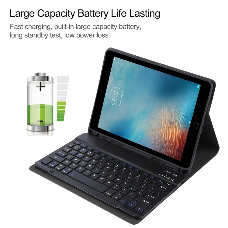 Für iPad Pro 9,7 / 9,7 Zoll 2017 / 9,7 2018 / Air / Air 2 IP071 Abnehmbares ABS Smart Bluetooth Tastatur + Litschi-Textur Horizontale Klapp-Leder-Tablet-Hülle, Für iPad Pro 9,7 / 9,7 Zoll 2017 / 9,7 2018 / Air / Air 2, Für iPad Pro 9,7 Zoll