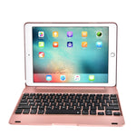 Für iPad Pro 9,7 Zoll / iPAD Air 2 Horizontale Klapp-Tablet-Hülle + Bluetooth Tastatur