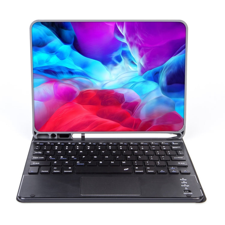 X-11BC Leder Hülle mit glatter Textur Abnehmbare Bluetooth Tastatur Tablet-Hülle für iPad Pro 11 Zoll 2020 / 2018, mit Touchpad & Stifthalter