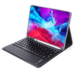 X-11BC Leder Hülle mit glatter Textur Abnehmbare Bluetooth Tastatur Tablet-Hülle für iPad Pro 11 Zoll 2020 / 2018, mit Touchpad & Stifthalter