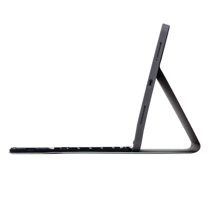 X-11BC Leder Hülle mit glatter Textur Abnehmbare Bluetooth Tastatur Tablet-Hülle für iPad Pro 11 Zoll 2020 / 2018, mit Touchpad & Stifthalter