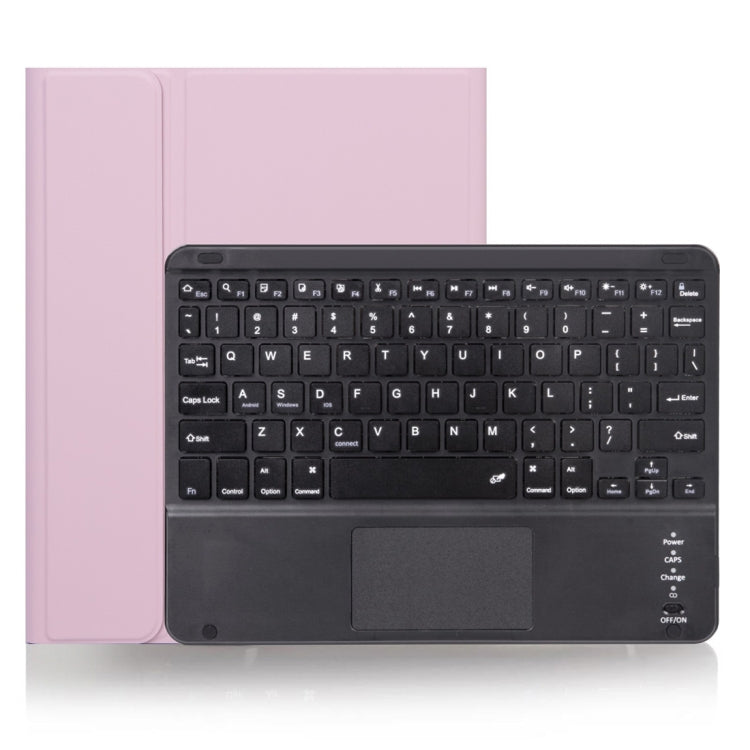 X-11BC Leder Hülle mit glatter Textur Abnehmbare Bluetooth Tastatur Tablet-Hülle für iPad Pro 11 Zoll 2020 / 2018, mit Touchpad & Stifthalter