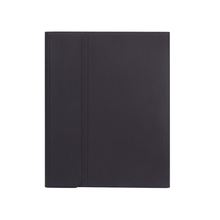 X-11B Skin Einfarbige Textur Abnehmbares Bluetooth Tastatur Tablet-Hülle für iPad Pro 11 Zoll 2020 / 2018, mit Stifthalter, Schwarze Tastatur