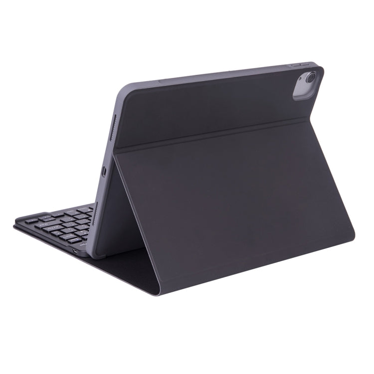 X-11B Skin Einfarbige Textur Abnehmbares Bluetooth Tastatur Tablet-Hülle für iPad Pro 11 Zoll 2020 / 2018, mit Stifthalter, Schwarze Tastatur