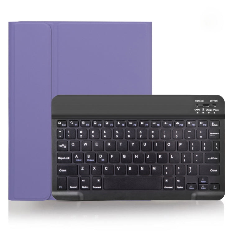 X-11B Skin Einfarbige Textur Abnehmbares Bluetooth Tastatur Tablet-Hülle für iPad Pro 11 Zoll 2020 / 2018, mit Stifthalter, Schwarze Tastatur
