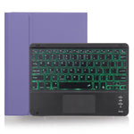 X-11BCS Leder Hülle mit glatter Textur Abnehmbare Bluetooth Tastatur Tablet-Hülle für iPad Pro 11 Zoll 2020 / 2018, mit Touchpad & Stifthalter & Hintergrundbeleuchtung