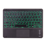 X-11BCS Leder Hülle mit glatter Textur Abnehmbare Bluetooth Tastatur Tablet-Hülle für iPad Pro 11 Zoll 2020 / 2018, mit Touchpad & Stifthalter & Hintergrundbeleuchtung