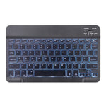 X-11BS Skin Einfarbiges Textur Abnehmbares Bluetooth-Tastatur-Tablet-Case für iPad Pro 11 Zoll 2020 / 2018, mit Stifthalter & Hintergrundbeleuchtung, Schwarze Tastatur