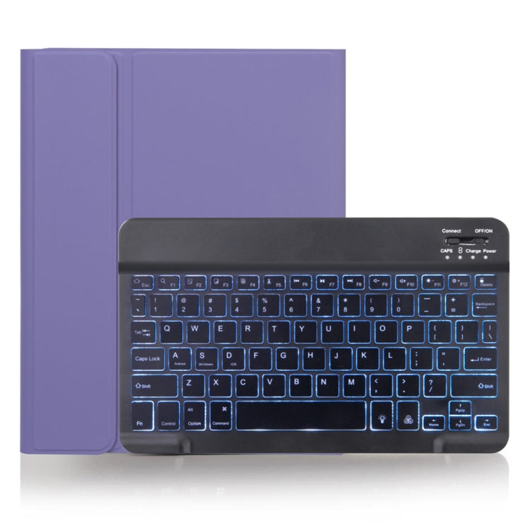 X-11BS Skin Einfarbiges Textur Abnehmbares Bluetooth-Tastatur-Tablet-Case für iPad Pro 11 Zoll 2020 / 2018, mit Stifthalter & Hintergrundbeleuchtung, Schwarze Tastatur