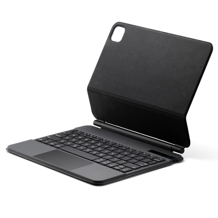 P109 Pro Ultraleichte abnehmbare Bluetooth-Tastatur Leder-Tablet-Hülle mit Touchpad & weißer Hintergrundbeleuchtung für iPad Pro 11 Zoll 2021 / 2020 / 2018 & iPad Air 2020 10,9, P109 Pro