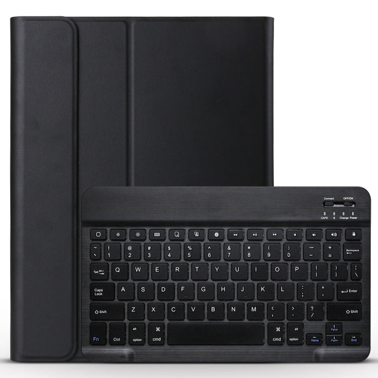 Abnehmbare Bluetooth-Tastatur + Leder-Tablet-Case mit gebürsteter Textur und horizontalem Klappmechanismus mit Halter für iPad Pro 11 Zoll (2018)