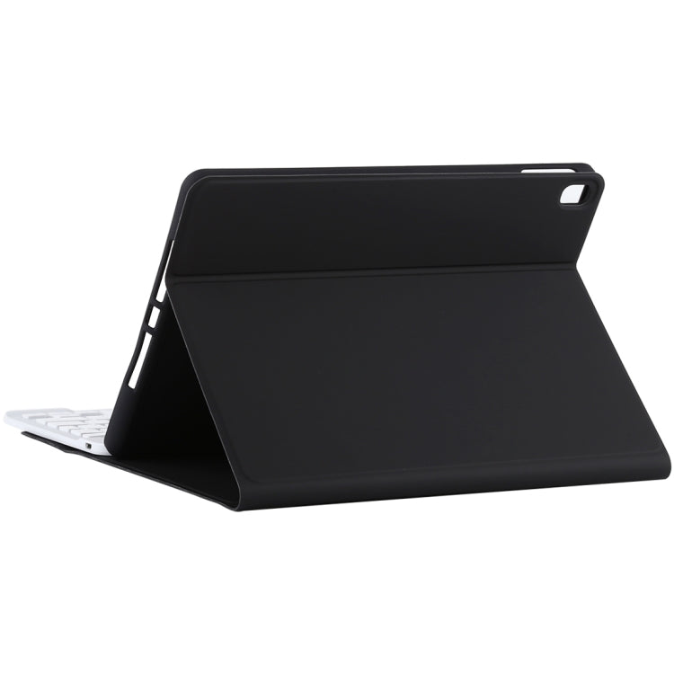 TG11B Abnehmbares Bluetooth Weißes Tastatur + Mikrofaser-Leder Tablet-Hülle für iPad Pro 11 Zoll (2020), mit Stifthalter und Halterung, Weiße Tastatur
