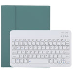 TG11B Abnehmbares Bluetooth Weißes Tastatur + Mikrofaser-Leder Tablet-Hülle für iPad Pro 11 Zoll (2020), mit Stifthalter und Halterung, Weiße Tastatur
