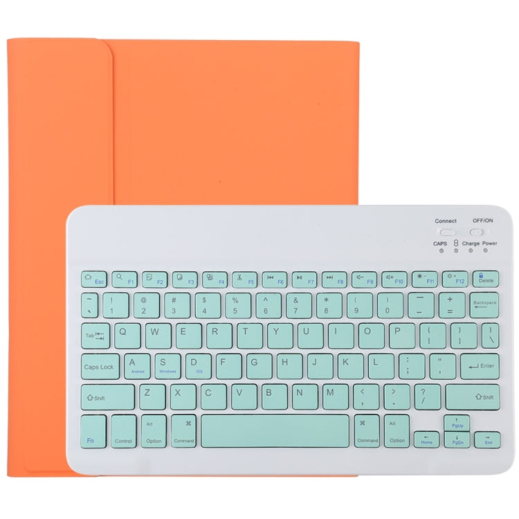 TG11B Abnehmbare Bluetooth grüne Tastatur + Mikrofaser-Leder-Tablet-Hülle für iPad Pro 11 Zoll (2020), mit Stifthalter & Halter, grüne Tastatur