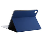 T129 Abnehmbare Bluetooth weiße Tastatur Mikrofaser-Leder-Tablet-Hülle für iPad Pro 12,9 Zoll (2020), mit Halter, weiße Tastatur