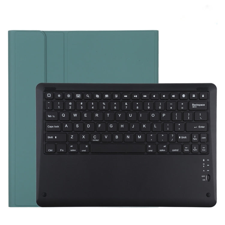T129 Abnehmbare Bluetooth schwarze Tastatur Mikrofaser-Leder-Tablet-Hülle für iPad Pro 12,9 Zoll (2020), mit Halter, schwarze Tastatur