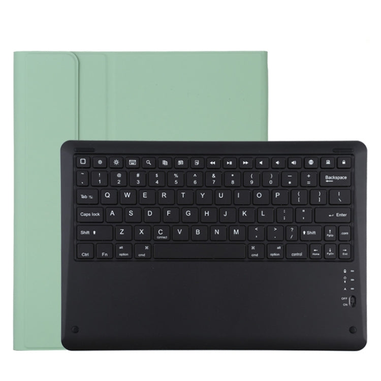 T129 Abnehmbare Bluetooth schwarze Tastatur Mikrofaser-Leder-Tablet-Hülle für iPad Pro 12,9 Zoll (2020), mit Halter, schwarze Tastatur