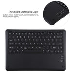 T129 Abnehmbare Bluetooth schwarze Tastatur Mikrofaser-Leder-Tablet-Hülle für iPad Pro 12,9 Zoll (2020), mit Halter, schwarze Tastatur