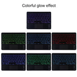 TG11BCS Abnehmbares Bluetooth Schwarzes Tastatur-Mikrofaser-Leder-Tablet-Case für iPad Pro 11 Zoll (2020), mit Hintergrundbeleuchtung & Touchpad & Stifthalter & Halter, Schwarze Tastatur