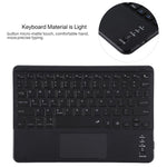 TG11BCS Abnehmbares Bluetooth Schwarzes Tastatur-Mikrofaser-Leder-Tablet-Case für iPad Pro 11 Zoll (2020), mit Hintergrundbeleuchtung & Touchpad & Stifthalter & Halter, Schwarze Tastatur