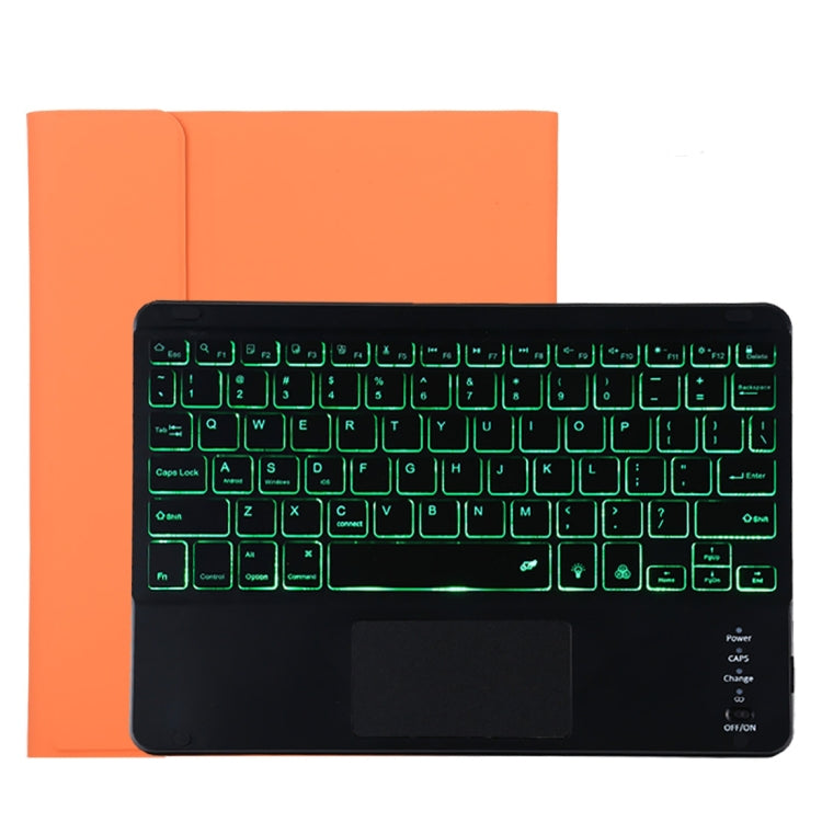 TG11BCS Abnehmbares Bluetooth Schwarzes Tastatur-Mikrofaser-Leder-Tablet-Case für iPad Pro 11 Zoll (2020), mit Hintergrundbeleuchtung & Touchpad & Stifthalter & Halter, Schwarze Tastatur