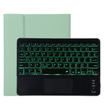 TG11BCS Abnehmbares Bluetooth Schwarzes Tastatur-Mikrofaser-Leder-Tablet-Case für iPad Pro 11 Zoll (2020), mit Hintergrundbeleuchtung & Touchpad & Stifthalter & Halter, Schwarze Tastatur