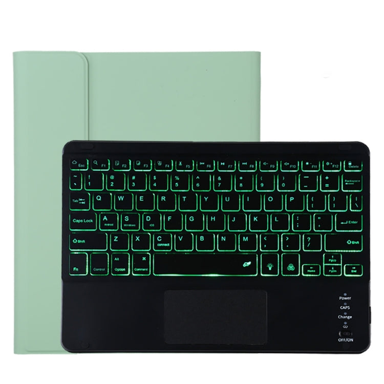 TG11BCS Abnehmbares Bluetooth Schwarzes Tastatur-Mikrofaser-Leder-Tablet-Case für iPad Pro 11 Zoll (2020), mit Hintergrundbeleuchtung & Touchpad & Stifthalter & Halter, Schwarze Tastatur