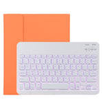 TG11BS Abnehmbare Bluetooth weiße Tastatur Mikrofaser Leder Tablet-Hülle für iPad Pro 11 Zoll (2020), mit Hintergrundbeleuchtung & Stifthalter & Halter, weiße Tastatur