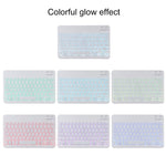 TG11BS Abnehmbare Bluetooth weiße Tastatur Mikrofaser Leder Tablet-Hülle für iPad Pro 11 Zoll (2020), mit Hintergrundbeleuchtung & Stifthalter & Halter, weiße Tastatur