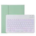 TG11BS Abnehmbare Bluetooth weiße Tastatur Mikrofaser Leder Tablet-Hülle für iPad Pro 11 Zoll (2020), mit Hintergrundbeleuchtung & Stifthalter & Halter, weiße Tastatur