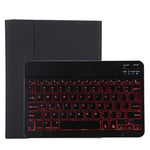 TG11BS Abnehmbare Bluetooth schwarze Tastatur + Mikrofaser Leder Tablet-Hülle für iPad Pro 11 Zoll (2020), mit Hintergrundbeleuchtung & Stifthalter & Halter, schwarze Tastatur