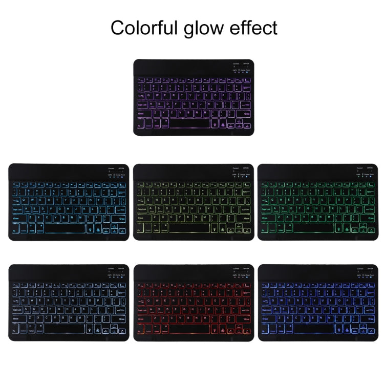 TG11BS Abnehmbare Bluetooth schwarze Tastatur + Mikrofaser Leder Tablet-Hülle für iPad Pro 11 Zoll (2020), mit Hintergrundbeleuchtung & Stifthalter & Halter, schwarze Tastatur