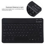 TG11BS Abnehmbare Bluetooth schwarze Tastatur + Mikrofaser Leder Tablet-Hülle für iPad Pro 11 Zoll (2020), mit Hintergrundbeleuchtung & Stifthalter & Halter, schwarze Tastatur