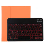 TG11BS Abnehmbare Bluetooth schwarze Tastatur + Mikrofaser Leder Tablet-Hülle für iPad Pro 11 Zoll (2020), mit Hintergrundbeleuchtung & Stifthalter & Halter, schwarze Tastatur