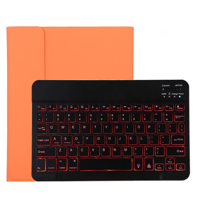 TG11BS Abnehmbare Bluetooth schwarze Tastatur + Mikrofaser Leder Tablet-Hülle für iPad Pro 11 Zoll (2020), mit Hintergrundbeleuchtung & Stifthalter & Halter, schwarze Tastatur