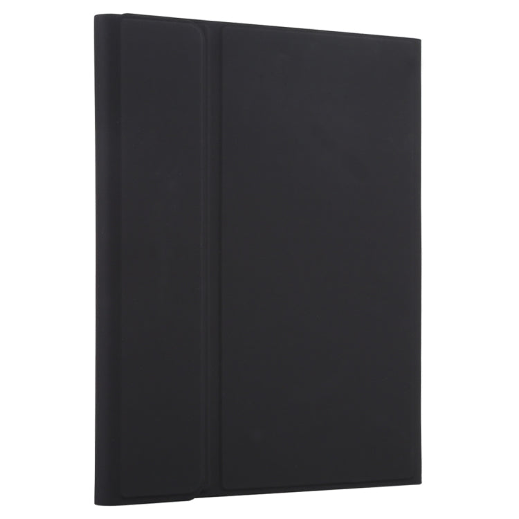 TG-102BCS Abnehmbare Bluetooth schwarze Tastatur + Mikrofaser Leder Tablet-Hülle für iPad 10.2 Zoll / iPad Air (2019), mit Touchpad & Hintergrundbeleuchtung & Stifthalter & Halter, schwarze Tastatur